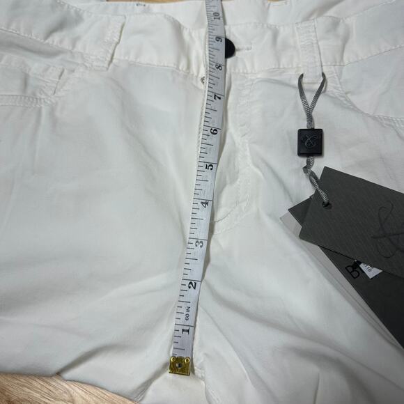Canali Black Edition NWT Cotton Blend Flat Front Pants White Size 50 (US 34) - Picture 11 of 12